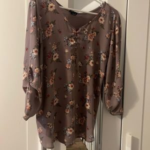 Flower print blouse